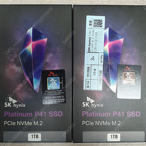 SK하이닉스 Platinum P41 M.2 NVMe 1TB 미개봉 2개 / Gold P31 M.2 NVMe 1TB 미개봉 2개