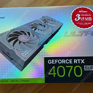 [미개봉 새제품] COLORFUL iGame 지포스 RTX 4070 SUPER ULTRA OC D6X 12GB White ​