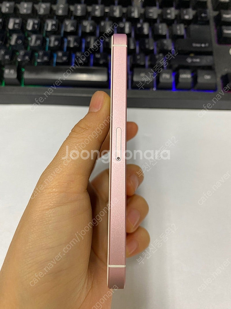198528 아이폰SE 로즈골드 AA급 128GB 배터...--5