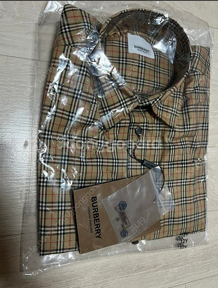 (정품) 버버리키즈 오웬 아크체크 셔츠 12y 새제품--3