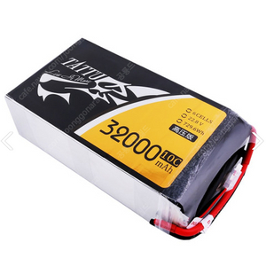 타투 6셀 배터리(미사용) 팝니다. 32000mAh 22.8V 6S 729.6WH LiPO 배터리 10C 큰 부하 멀티로터 방제 농업용 드론 헥사콥터 옥토콥터용