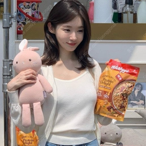 강민경 가디건 패브릭컬리지