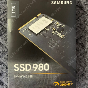 삼성 980 SSD 1테라 Samsung 980 SSD 1TB NVMe M.2 팝니다.