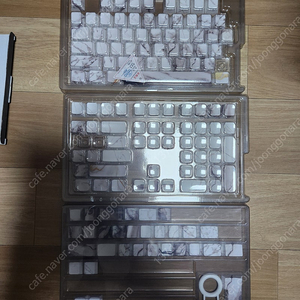 xvx 화이트 마블 대리석 PBT 키캡