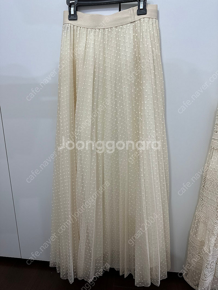 바이씨니 도트샤스커트 아이보리--0