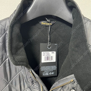 (새제품)바버(barbour) 인터내셔널 아리엘 폴라 퀼팅 자켓 (안감기모) 새제품 XXXL (110~113)사이즈, 차콜색