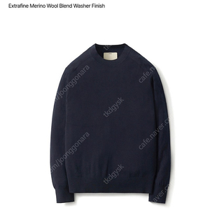 포터리 (pottery) hard twist wool crewneck knit 3 사이즈 다크네이비 색상 새상품(하드 트위스트 울 크루넥 니트)