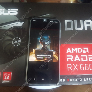 ASUS DUAL 라데온 RX 6600 D6 8GB 택포 17만원