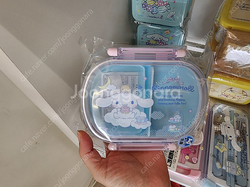 산리오 정품 도시락통 2단 시나모롤 포차코 쿠로미 피카...--0