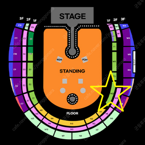 콜드플레이 4/19 토요일 지정석P W2구역 10열 2연석, 4연석 양도합니다.