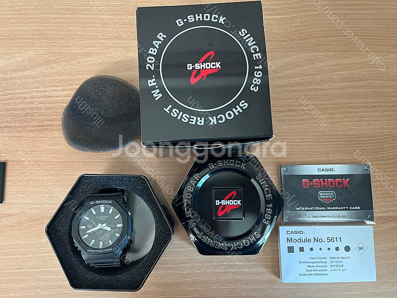 지샥 지얄오크 검흰 GA-2100-1ADR 택배비포함 ...--0