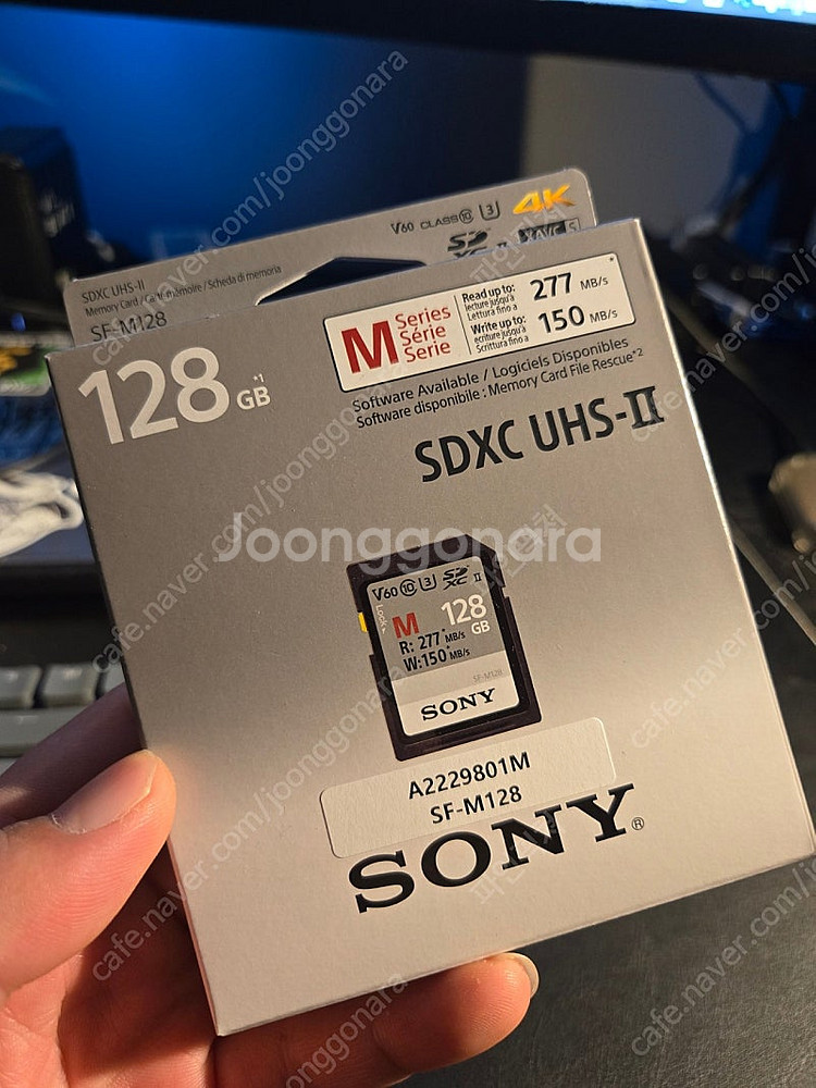 소니 SF-M128g 메모리카드 미개봉 판매--0
