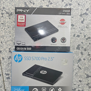 hp ssd s700 pro 2.5 256GB,PNY 256G 미개봉 새제품 판매