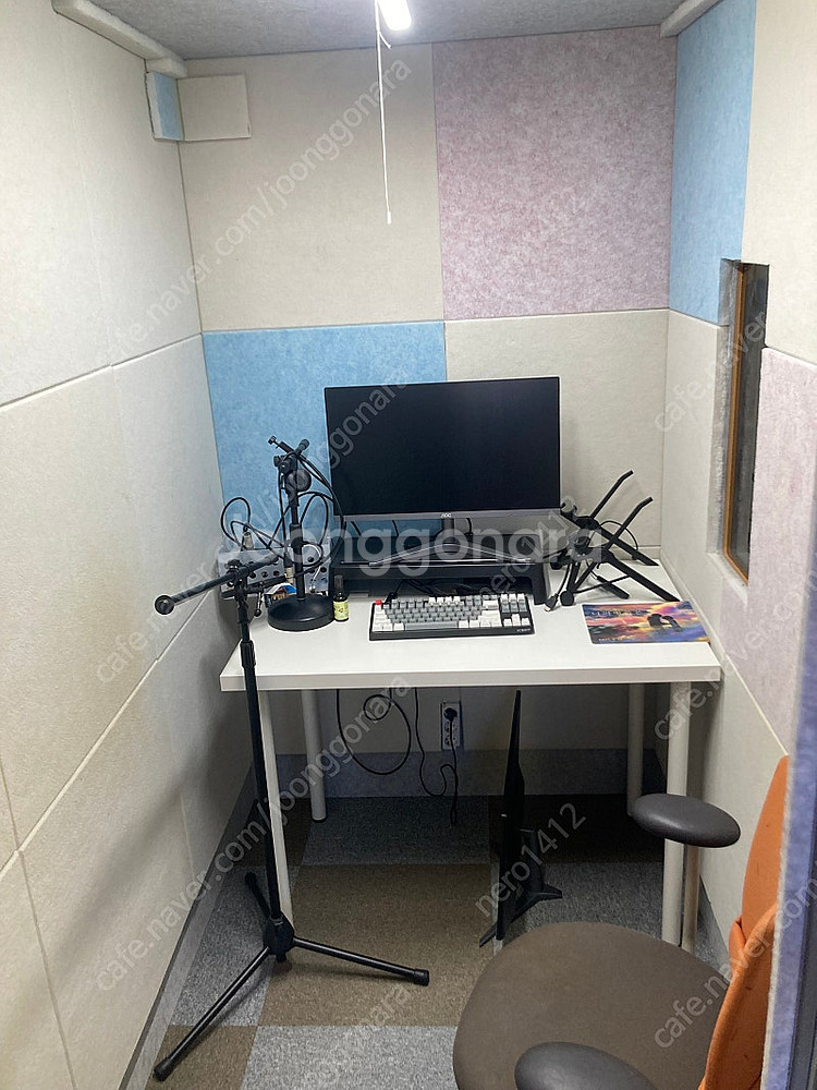 대동음향 간이 방음부스(추가 방음제부착)--3
