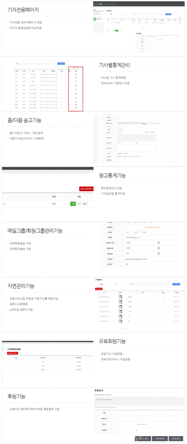 원클릭으로 무료보도자료 자동등록기능 지원 언론부설 평생...--1