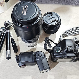 캐논 5D DSLR카메라-캐논 70-200mm 백 / 시그마 50mm단렌즈 일괄