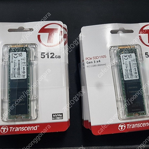 트랜센드(Transcend) TS512GMTE110S 512GB M.2 NVMe SSD 10개 일괄 판매합니다.