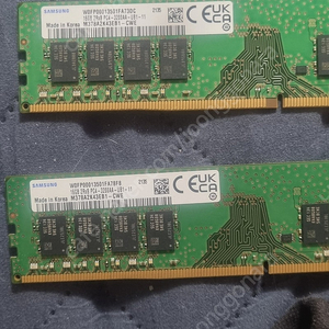 삼성 데스크탑 16GB DDR4-3200AA램 2개