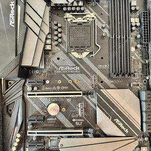 CPU i7-9700k + 보드 Asrock z390 extreme4(ex4) 팝니다