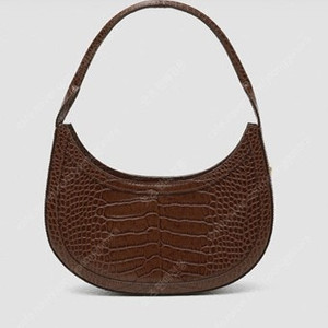 [렉토] CROC-EFFECT SMALL SHOULDET BAG (BROWN) / 악어무늬 숄더백 (브라운)