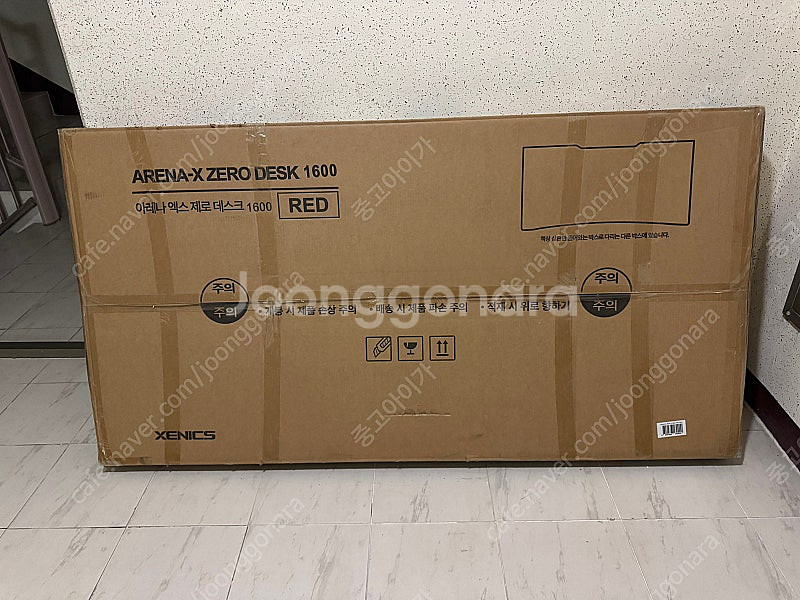 제닉스 ARENA-X ZERO DESK 1600 레드색...--2
