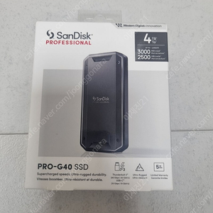 (미개봉) 샌디스크 프로페셔널 PRO-G40 portable SSD 4TB