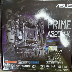 [ASUS] PRIME A320M-K +​라이젠 3600 +라이젠 쿨러