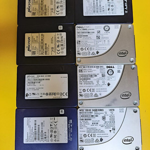 Micron, INTEL SSD 2.5인치 2TB 8개 컨디션 좋습니다.