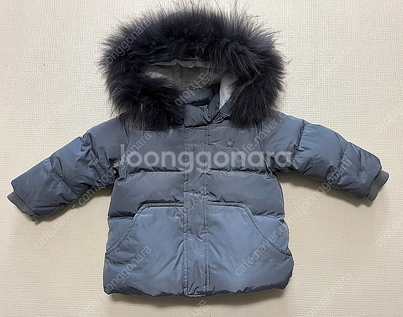 밍크뮤 다운 패딩점퍼-90사이즈--0