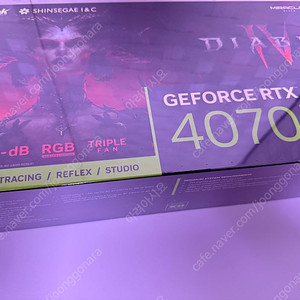 RTX 4070 SUPER 이엠텍 미라클 디아블로 에디션 미개봉