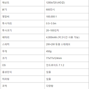 이노아이오 스마트빔 3 풀박스 판매합니다.