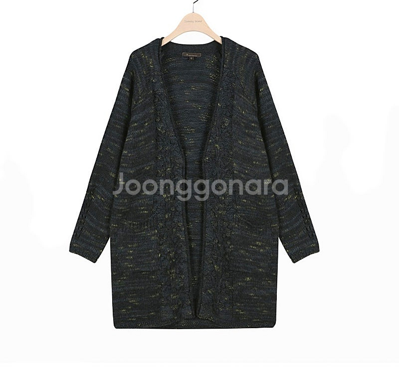 새상품 M 앞단케이블 가디건 써스데이아일랜드--2