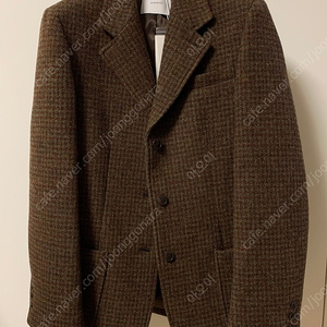 블랭크03 울체크자켓(blank03 - wool check overfit jacket (olive burgundy))