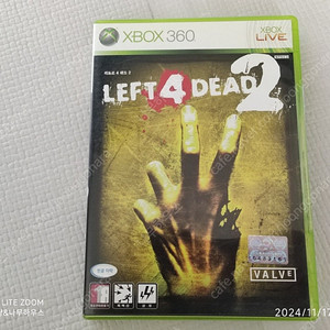 엑스박스 360용 레프트 4 데드 2 팝니다 xbox left 4 dead 2