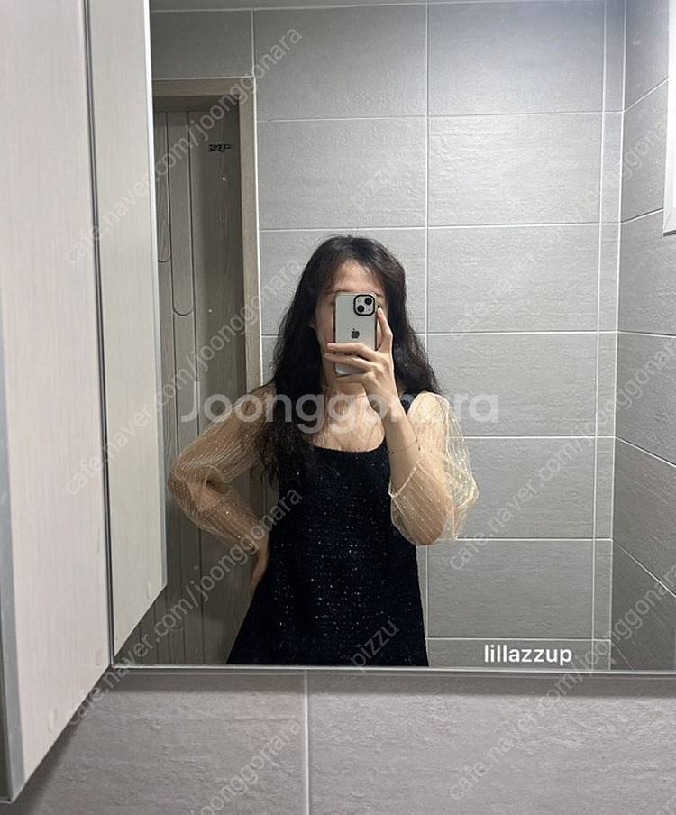 오버듀플레어 스팽글 블라우스 원피스 세트--4