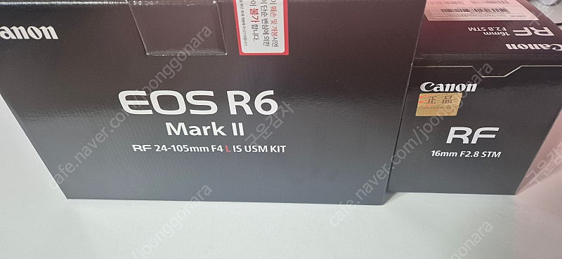 캐논 R6M2/24-105mm F4L/16mm F2.8 STM 판매합니다 이미지