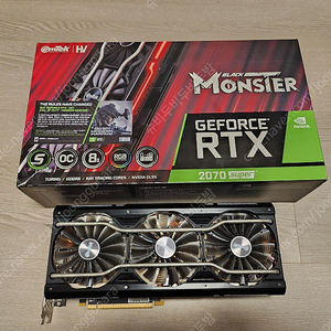 인천))이엠텍 RTX 2070 SUPER OC 8GB 블랙몬스터