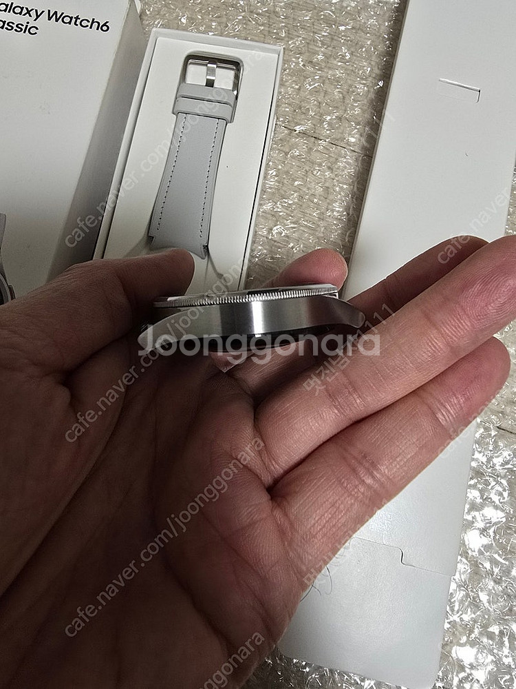 (거의새거)갤럭시워치6 클래식 47mm 블투(실버 풀박...--7