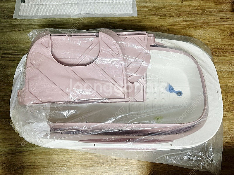 접이식 욕조 1인 성인 이동 휴대용 간이통 플라스틱 반...--3