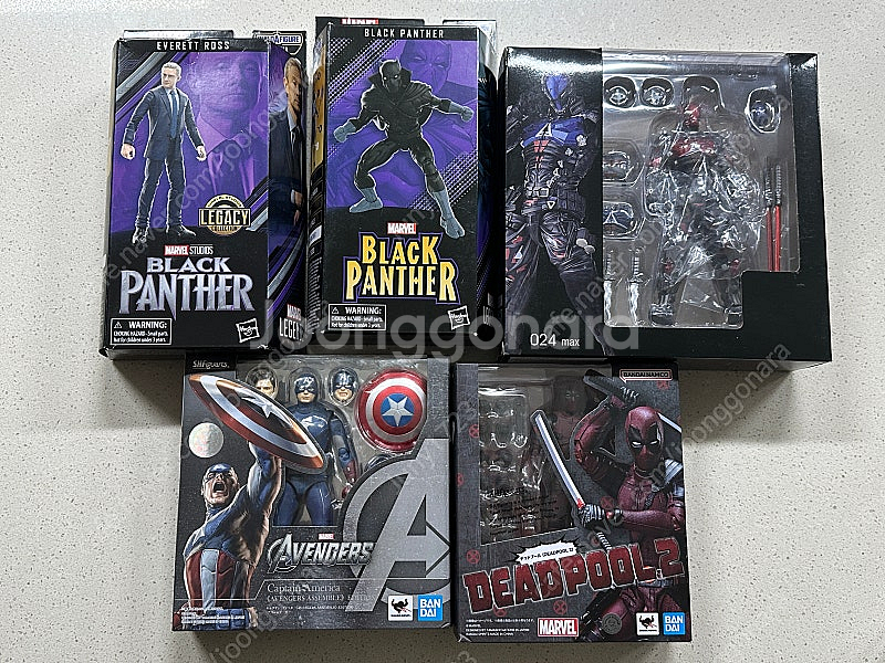 shf 데드풀2, shf 캡틴아메리카, 마블레전드 블랙...--0