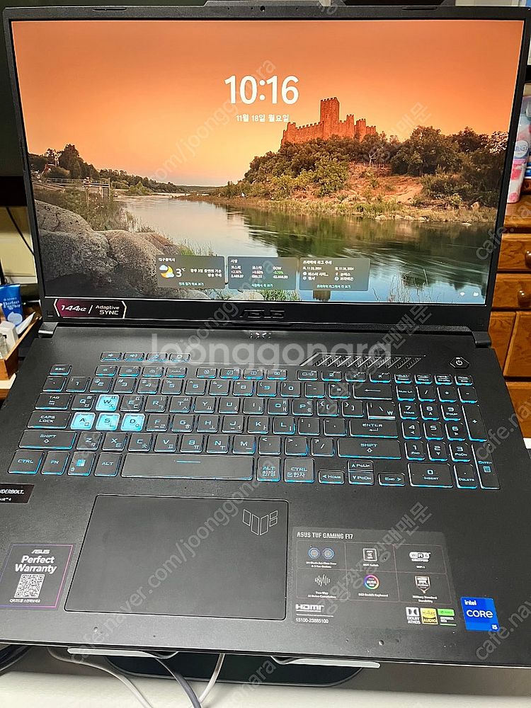 asus tuf f17(17.3인치) 게이밍노트북 급처--4