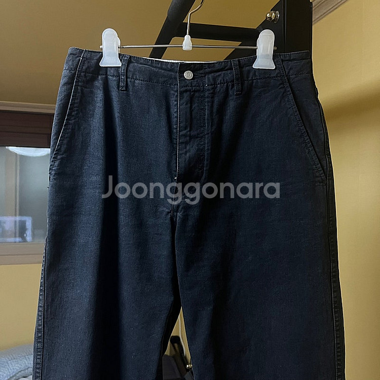 포터리 one washed wide denim blac...--0