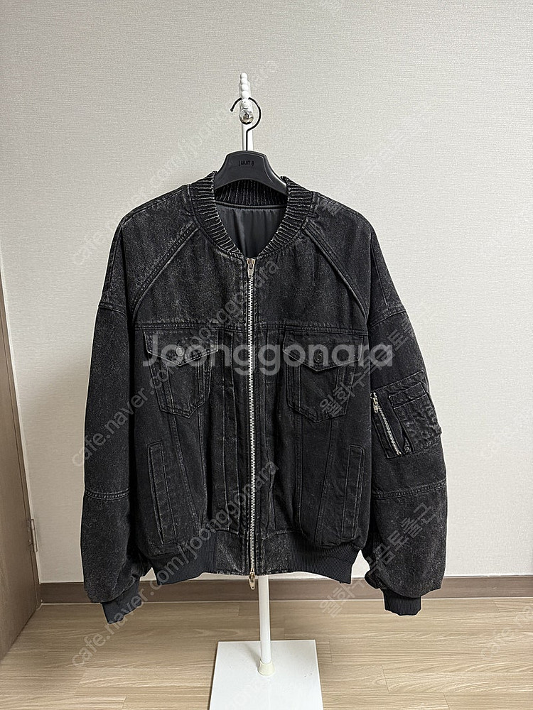 준지 데님 트러커 디자인 MA-1점퍼 48size--2
