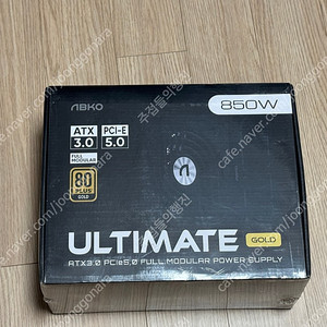 미개봉 앱코 ULTIMATE GX850 80PLUS골드 풀모듈러 ATX3.0 블랙 팝니다.