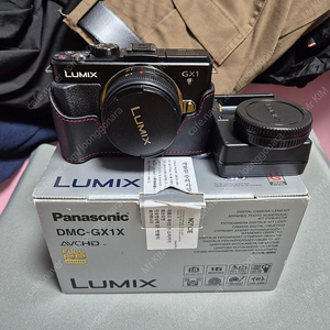 파나소닉 루믹스 DCM-GX1 (가죽 케이스포함) + 루믹스 14mm f2.5 일괄 판매합니다.