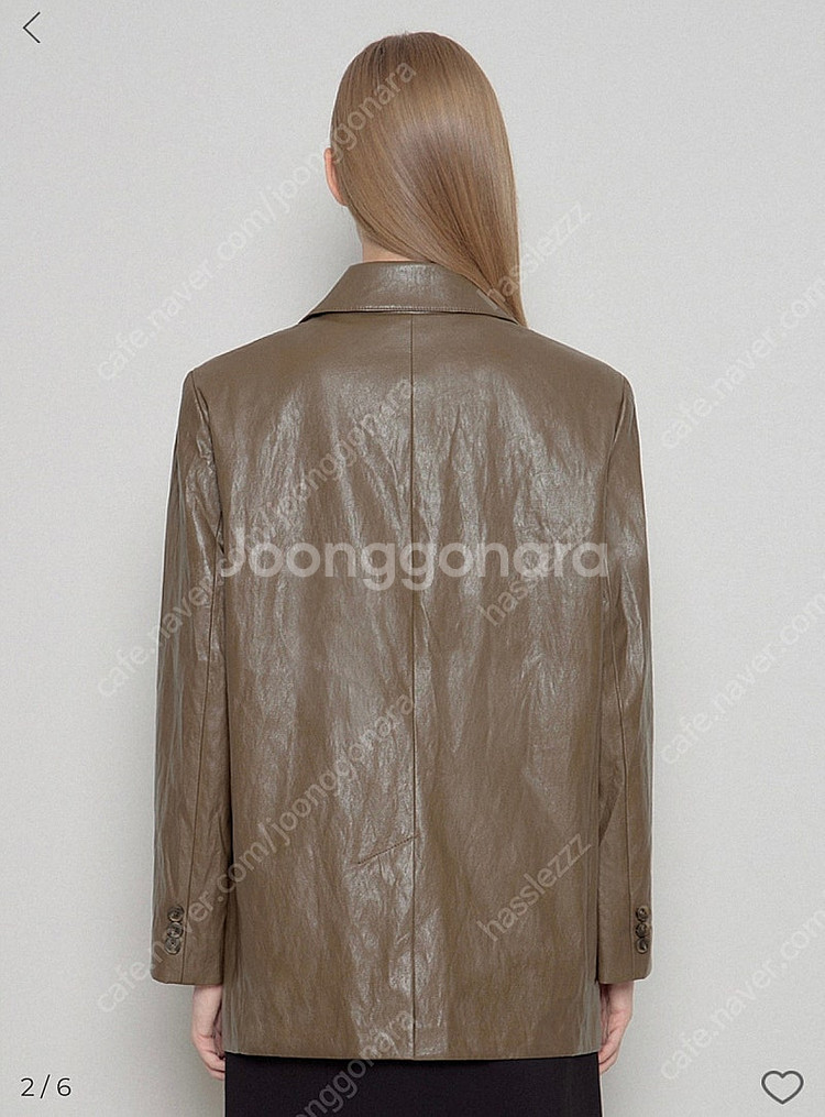 LIST (리스트) 여성 레더자켓 브라운 77사이즈--5