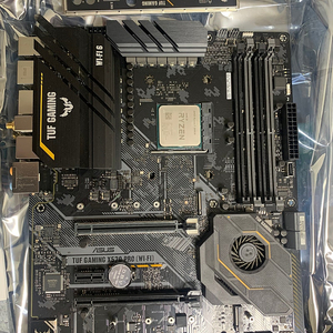 라이젠 5800x + asus tuf x570 pro 보드셋 판매합니다