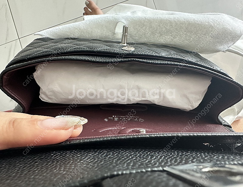 샤넬 클래식 스몰 은장 판매합니다.--9