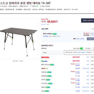 코스트코 팀버리지 롤테이블 (우드)