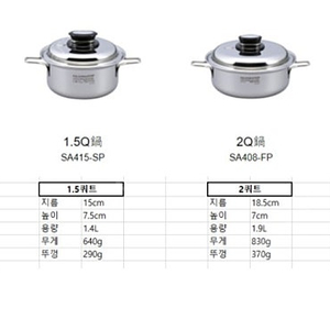 샐러드마스터 1.5쿼트 새상품